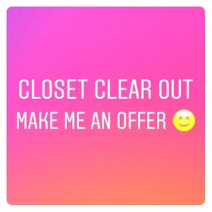 Closet clear out!!! Make me an offer!